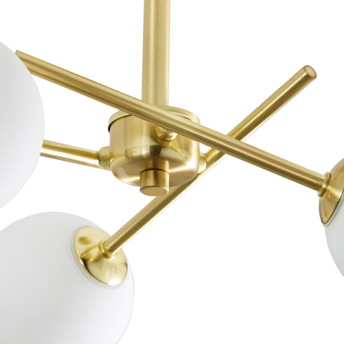 Estelle Cross Arm Bathroom Ceiling Light - Satin Brass – image 5
