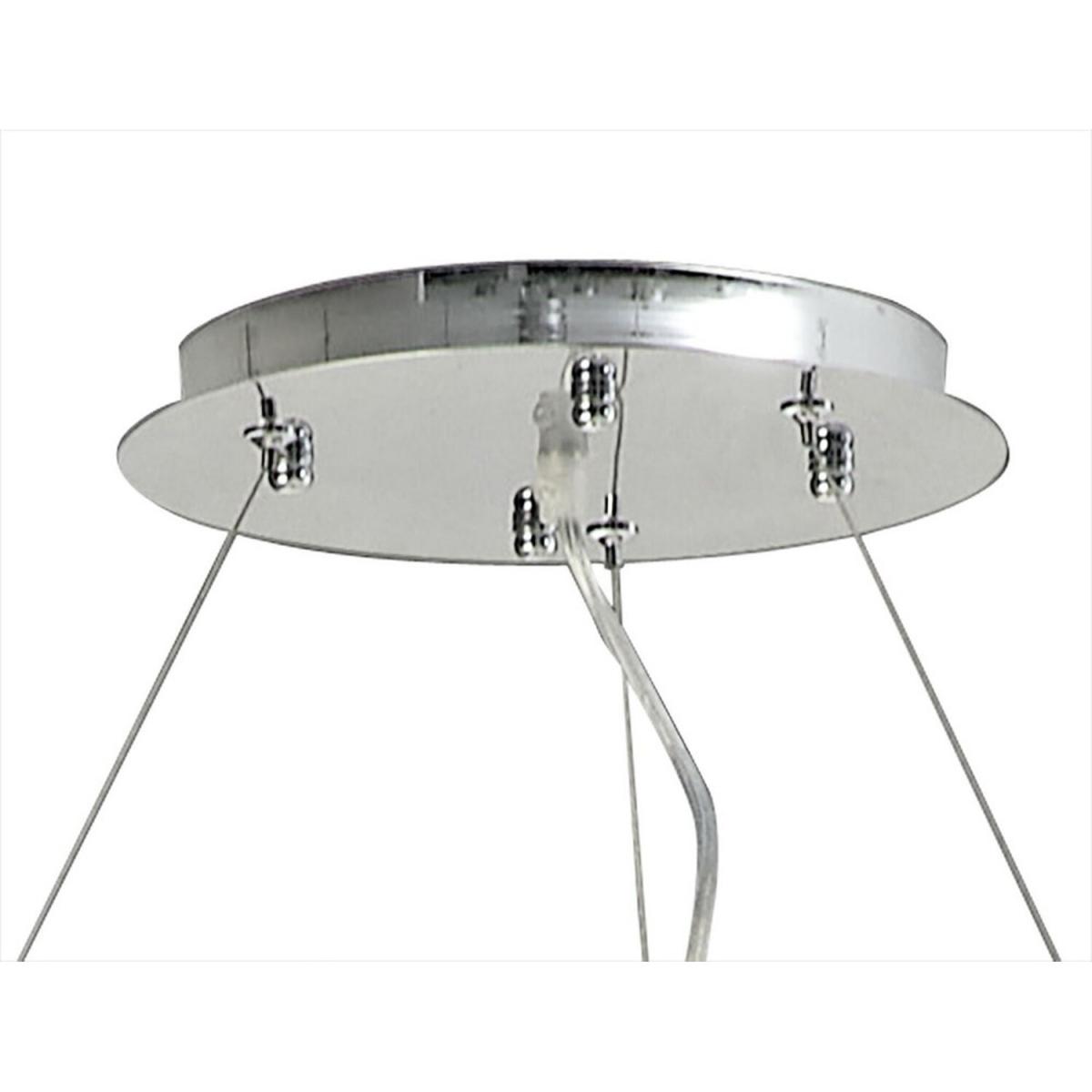 Atla Ceiling Pendant Spiral 9 Light Polished Chrome, Crystal - Polished Chrome – image 4