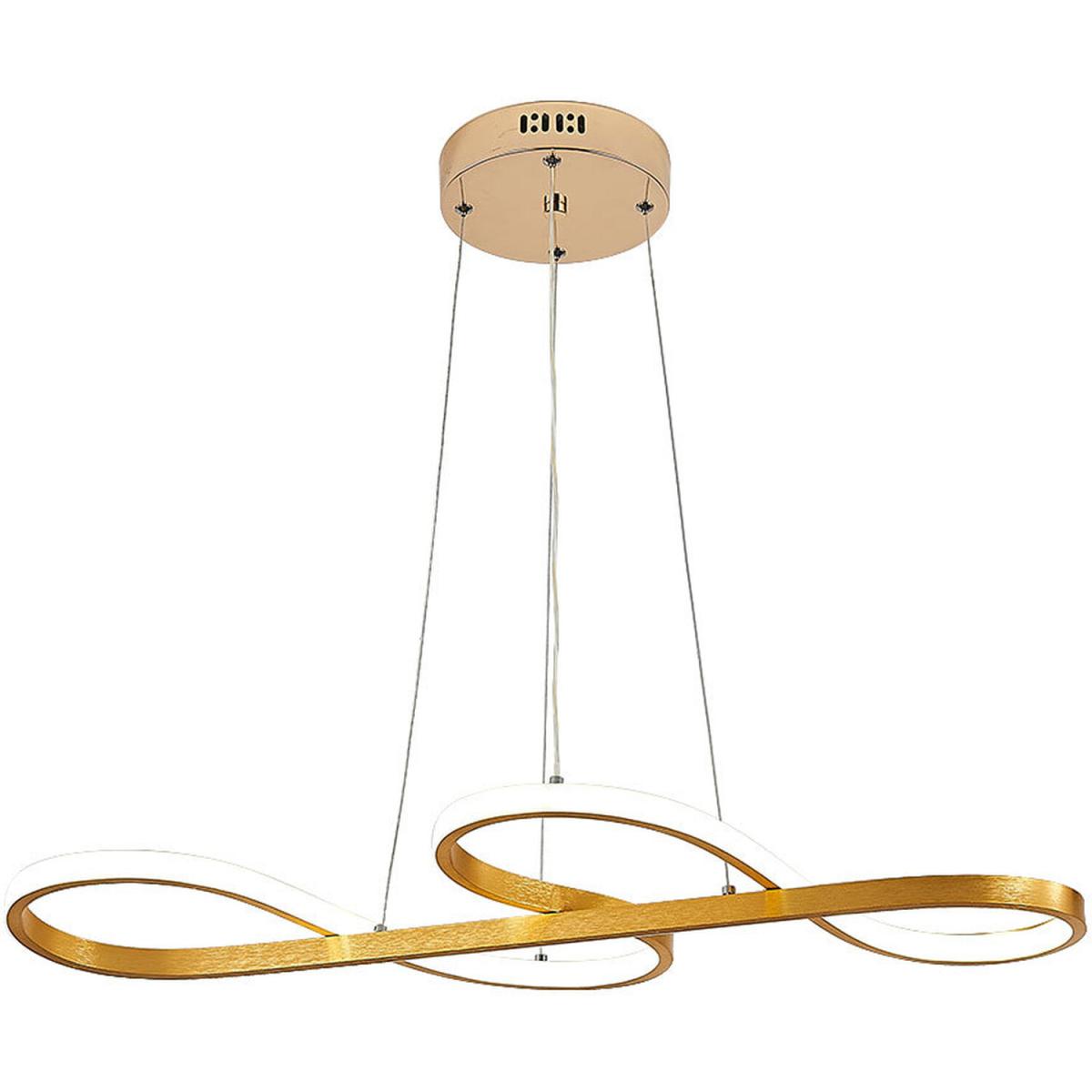 Gold LED Pendant Lighting - Gold / Cool White / 100cm – image 4