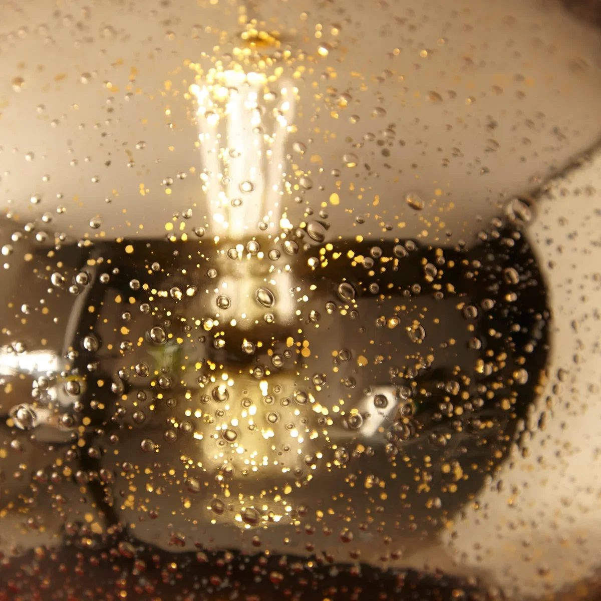 Candra Gold Bubbled Mercury Glass Pendant Light - Gold – image 2