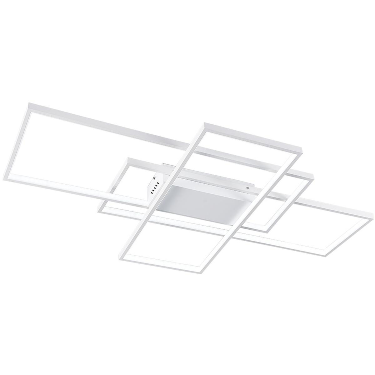 Rectangular LED Semi Flush Ceiling Light - Black / Cool White – image 13