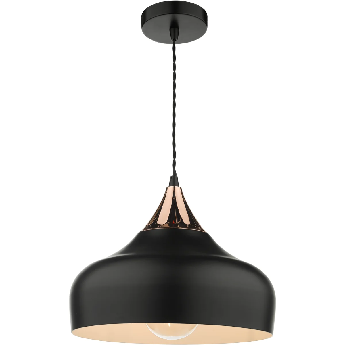 Gaucho Single Pendant Black and Copper – image 2