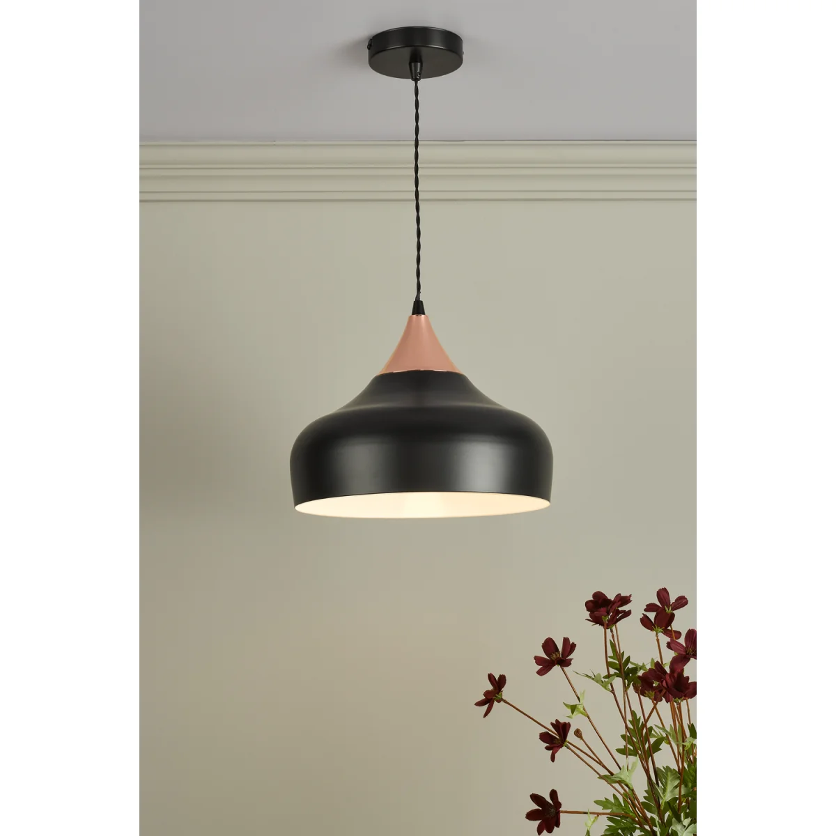 Gaucho Single Pendant Black and Copper – image 3