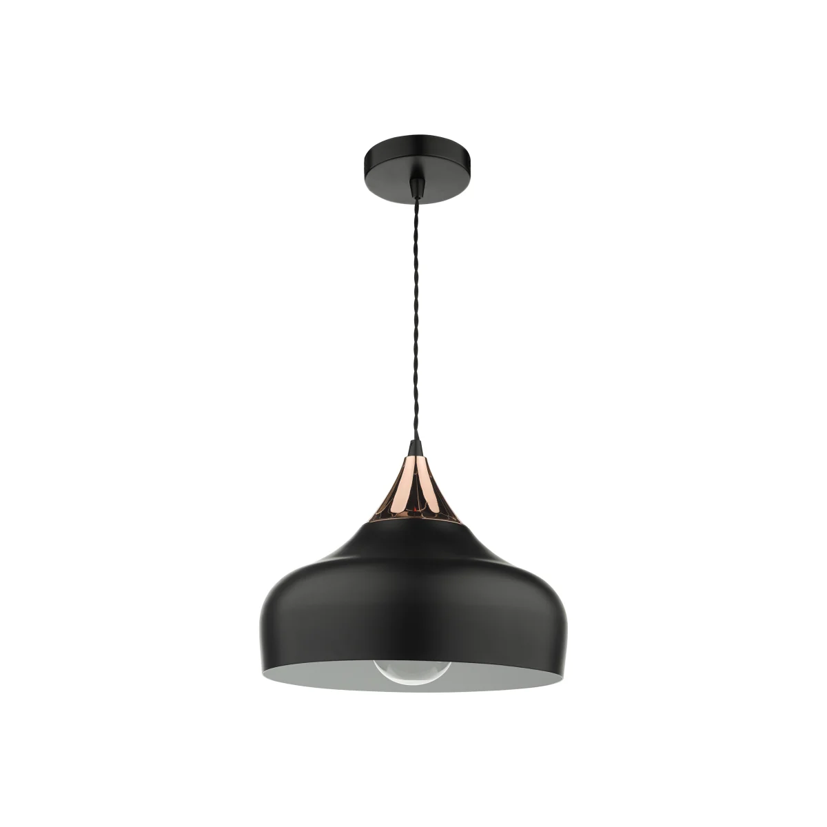 Gaucho Single Pendant Black and Copper – image 1
