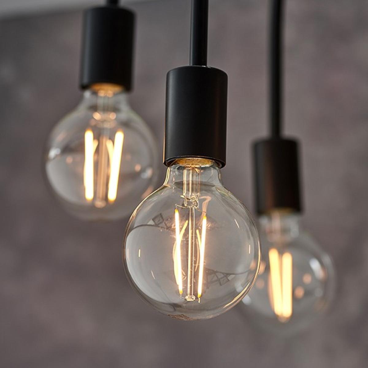 Studio 6 Light Semi Flush Light Matt Black, E27 - Matt Black – image 2