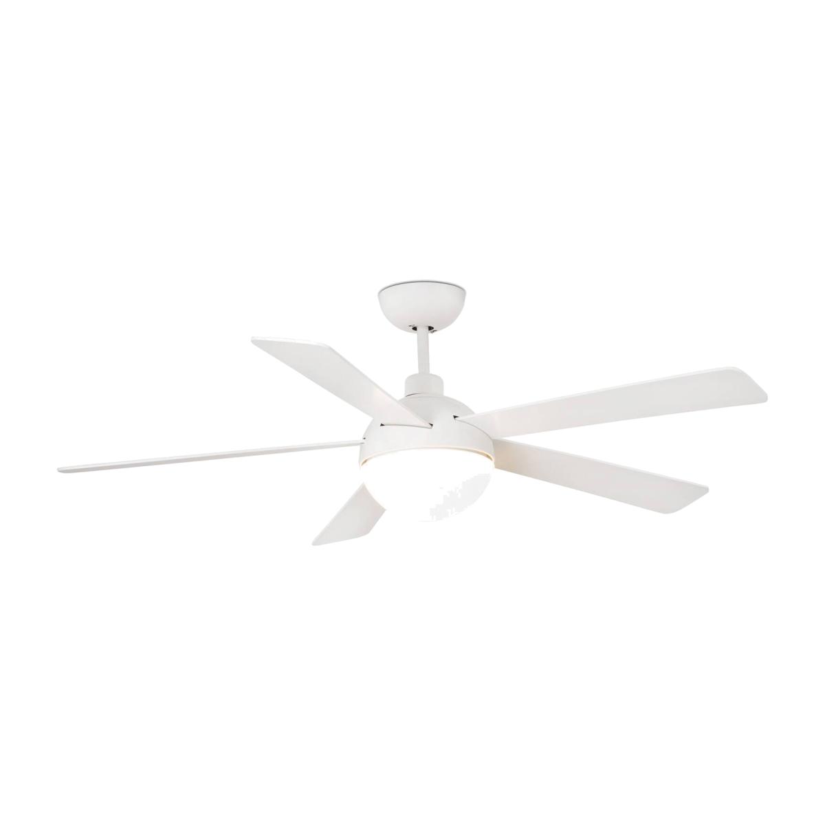Izaro LED Ceiling Fan 132cm White 5 Blades 15W - White – image 1