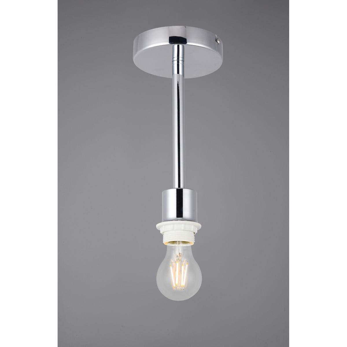 Baymont Polished Chrome E27 Semi Flush Ceiling Fixture - Polished Chrome – image 2