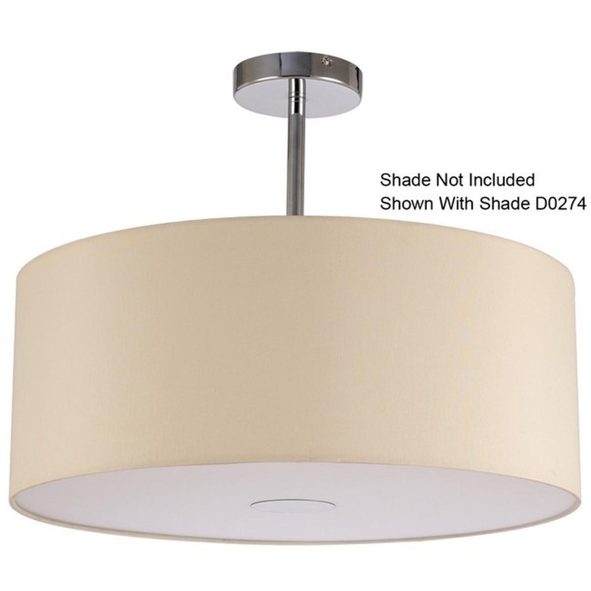 Baymont Polished Chrome E27 Semi Flush Ceiling Fixture - Polished Chrome – image 5