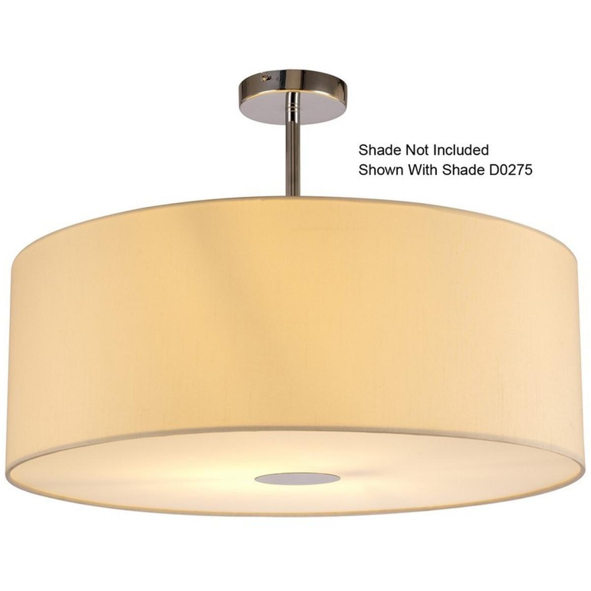 Baymont Polished Chrome E27 Semi Flush Ceiling Fixture - Polished Chrome – image 6