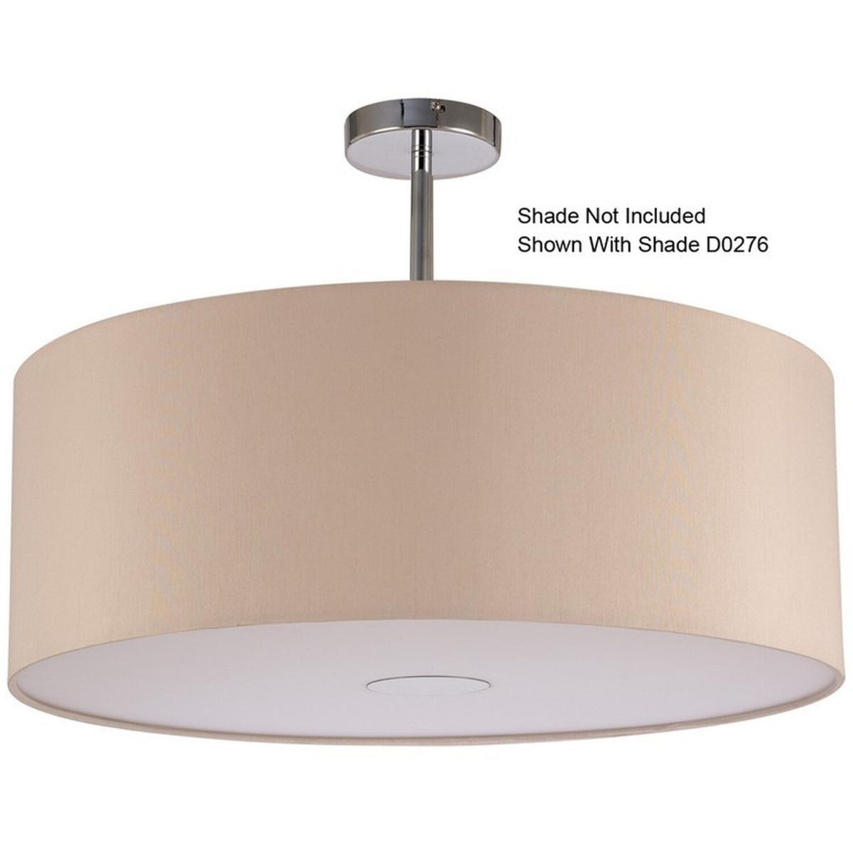 Baymont Polished Chrome E27 Semi Flush Ceiling Fixture - Polished Chrome – image 7