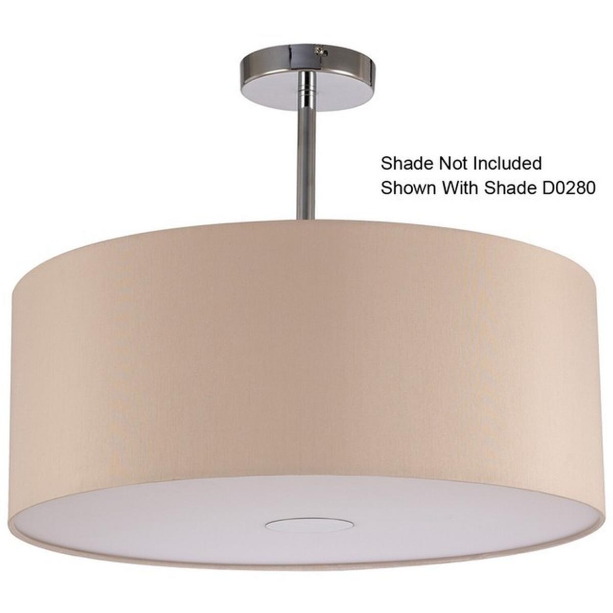 Baymont Polished Chrome E27 Semi Flush Ceiling Fixture - Polished Chrome – image 8