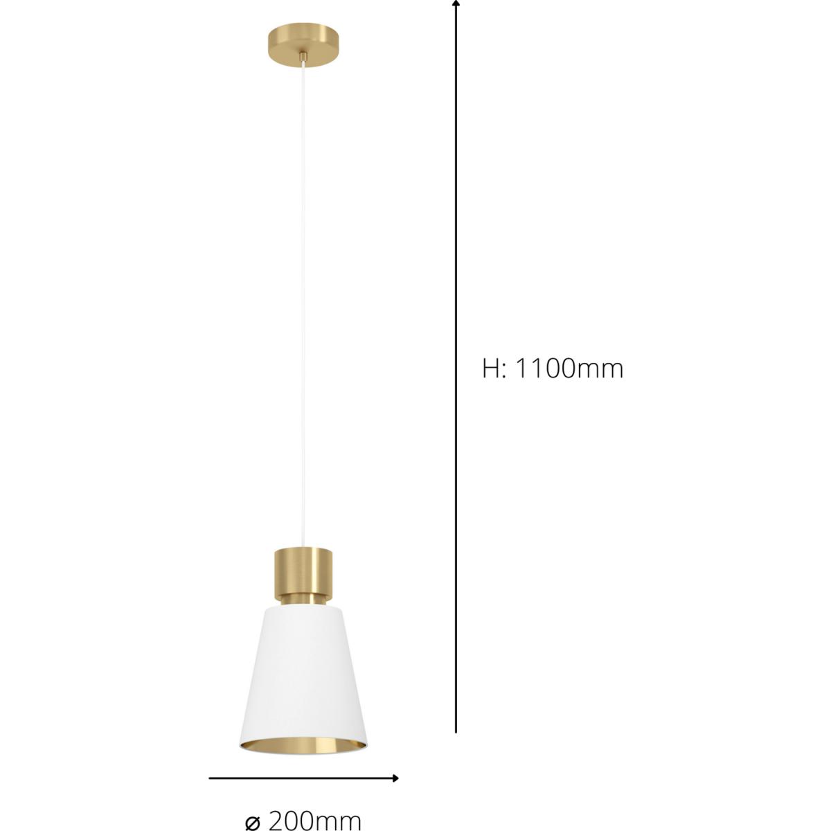 Eglo Aglientina IP20 White Pendant Light - Gold – image 2