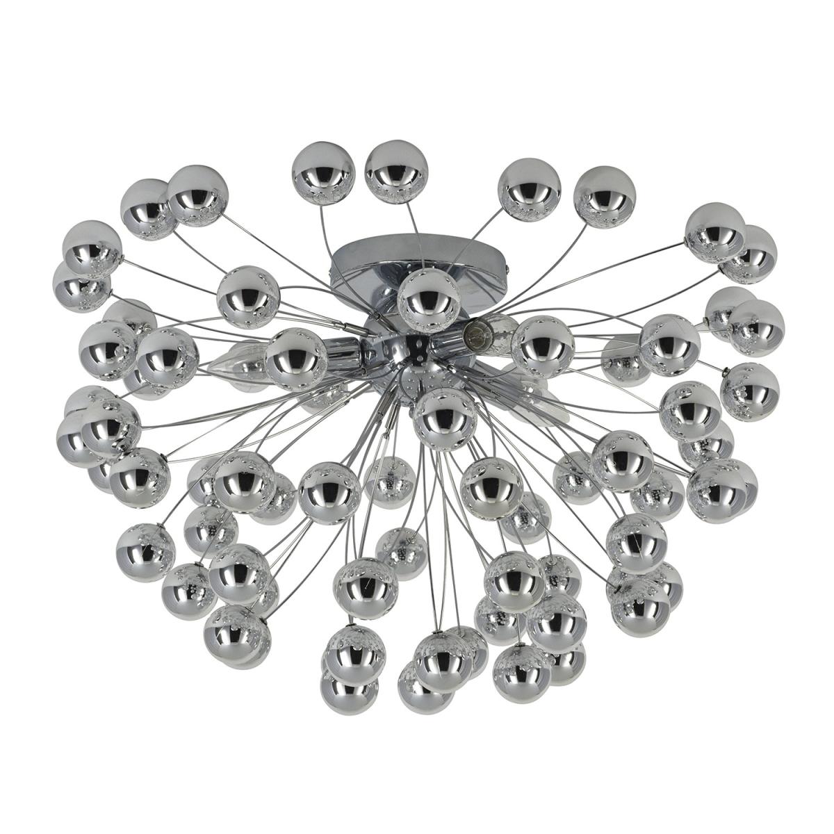 3 Light Chrome Spheres Ceiling Fitting – image 6