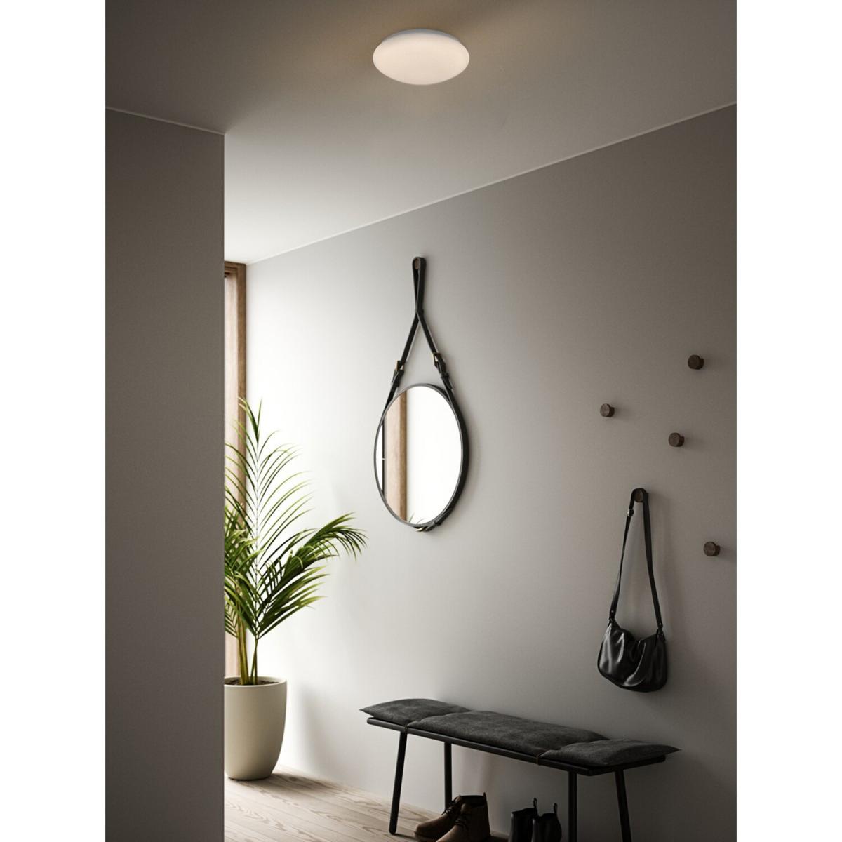 Montone 30cm LED Flush Ceiling Light White, 2700K - White – image 3