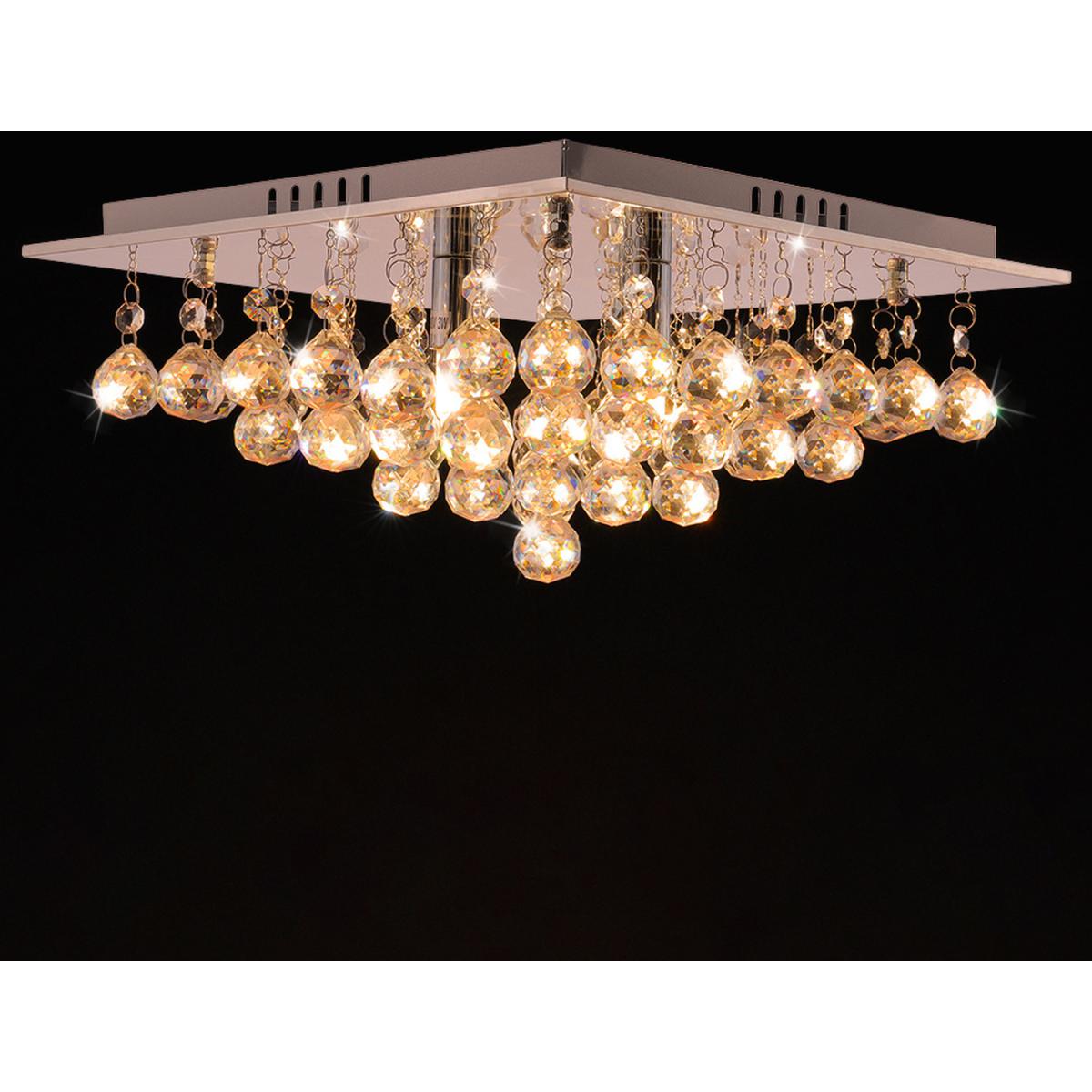 Crystal Semi Flush Light - Silver – image 7
