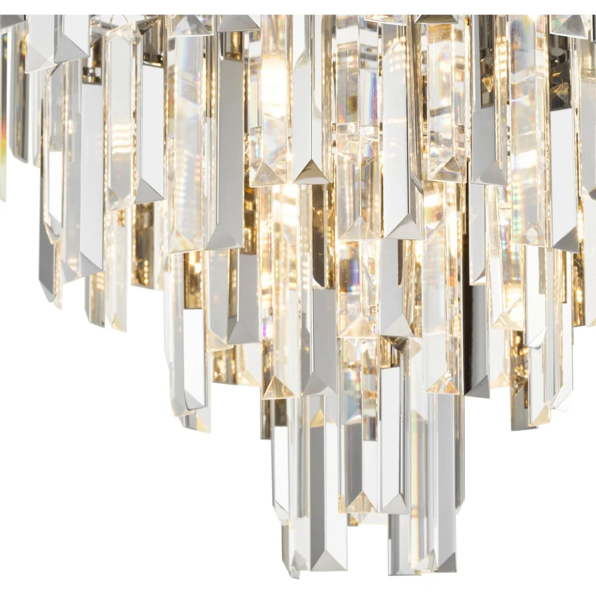 Fuentes 5 Light Flush Polished Chrome and Crystal - Silver – image 2