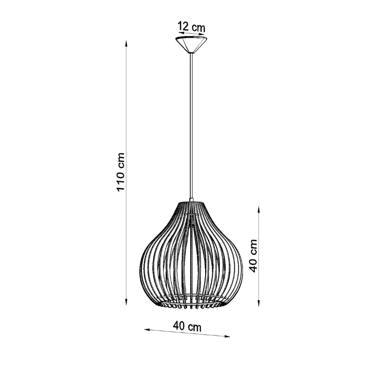 Pendant lamp APRILLA wood - natural wood – image 5