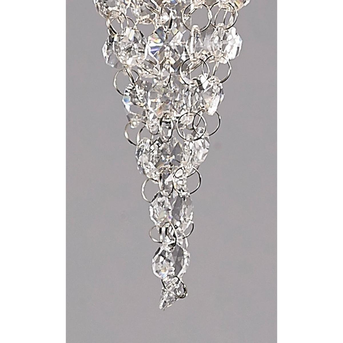 Camden Ceiling Pendant 1 Light G9 Polished Chrome, Mosaic Glass, Crystal - Polished Chrome – image 5