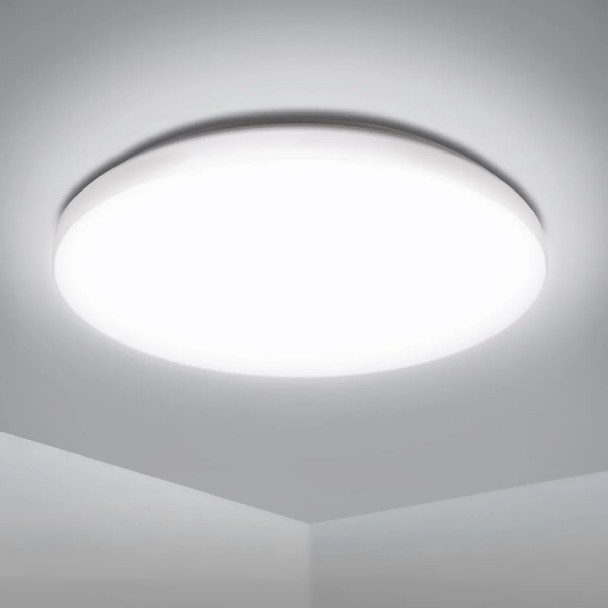 28CM Energy-Saving 12W LED Ceiling Light - White – image 1