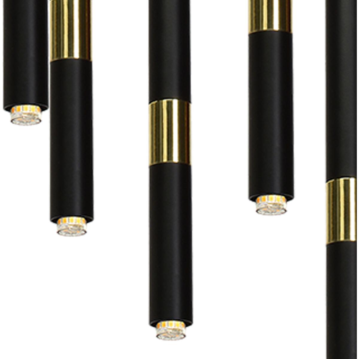 Milagro Pendant Lamp Monza Black Gold 11XG9 8W - Black / Gold – image 4