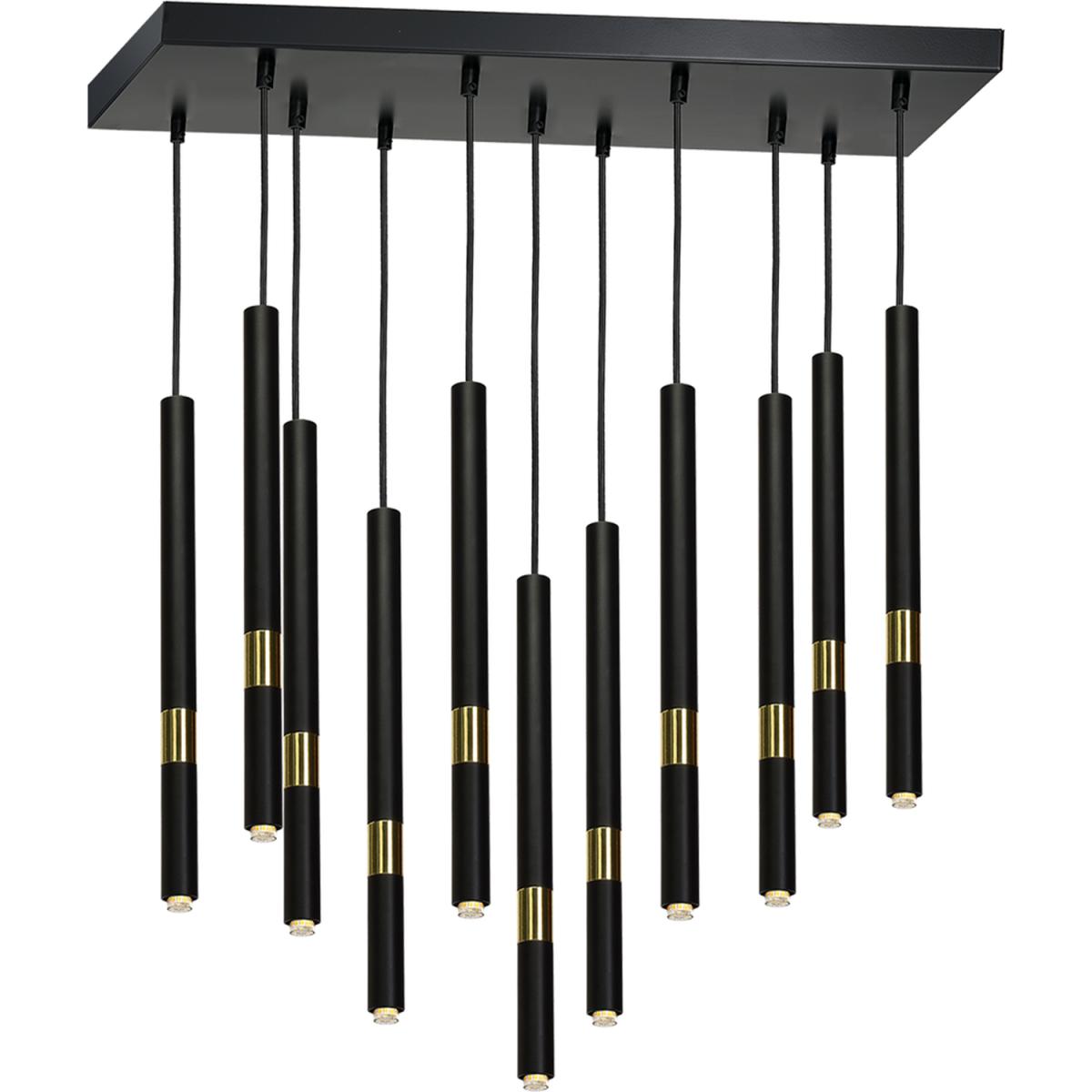 Milagro Pendant Lamp Monza Black Gold 11XG9 8W - Black / Gold – image 7