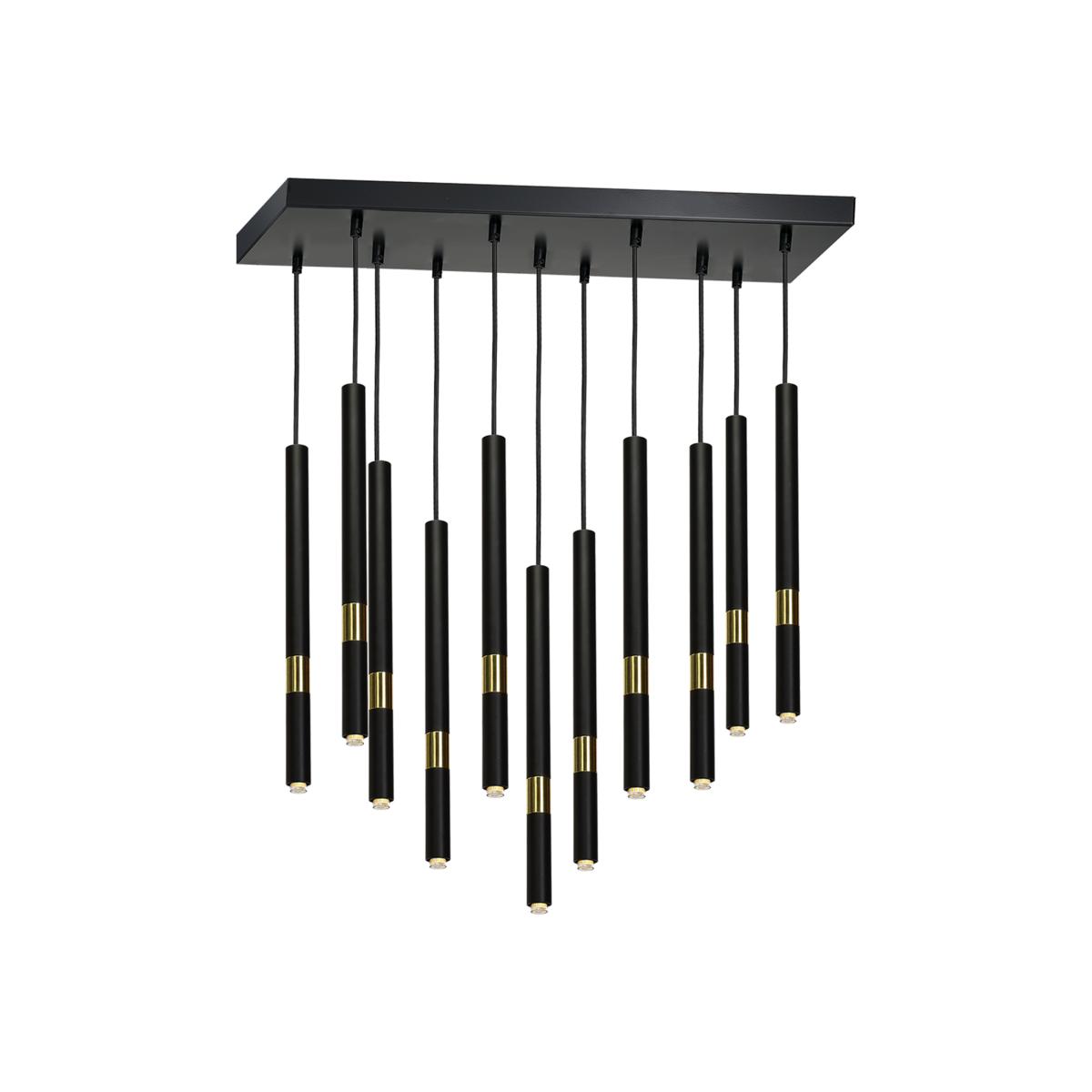 Milagro Pendant Lamp Monza Black Gold 11XG9 8W - Black / Gold – image 1