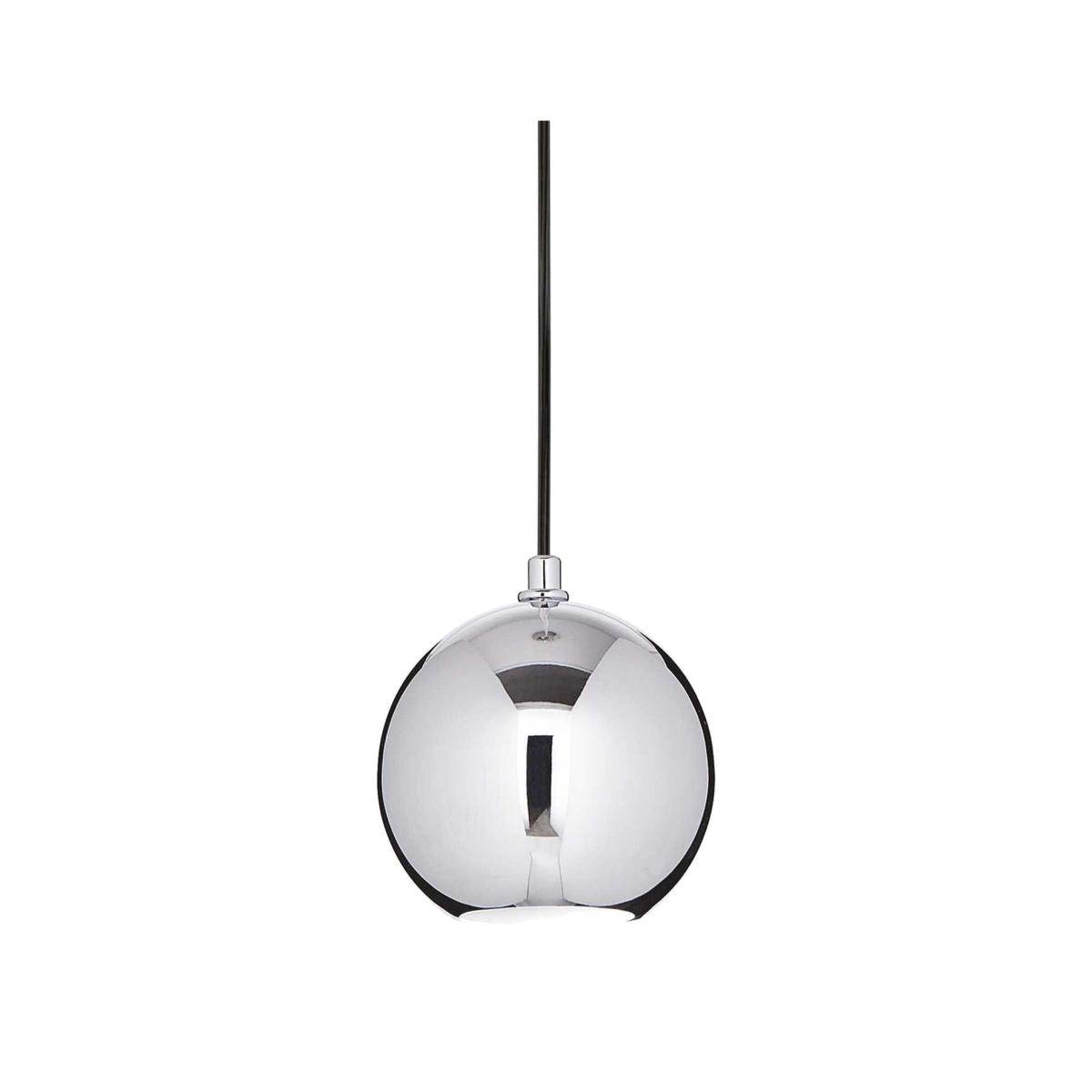 Mr Jack 1 Light Dome Ceiling Pendant - Chrome / 15cm