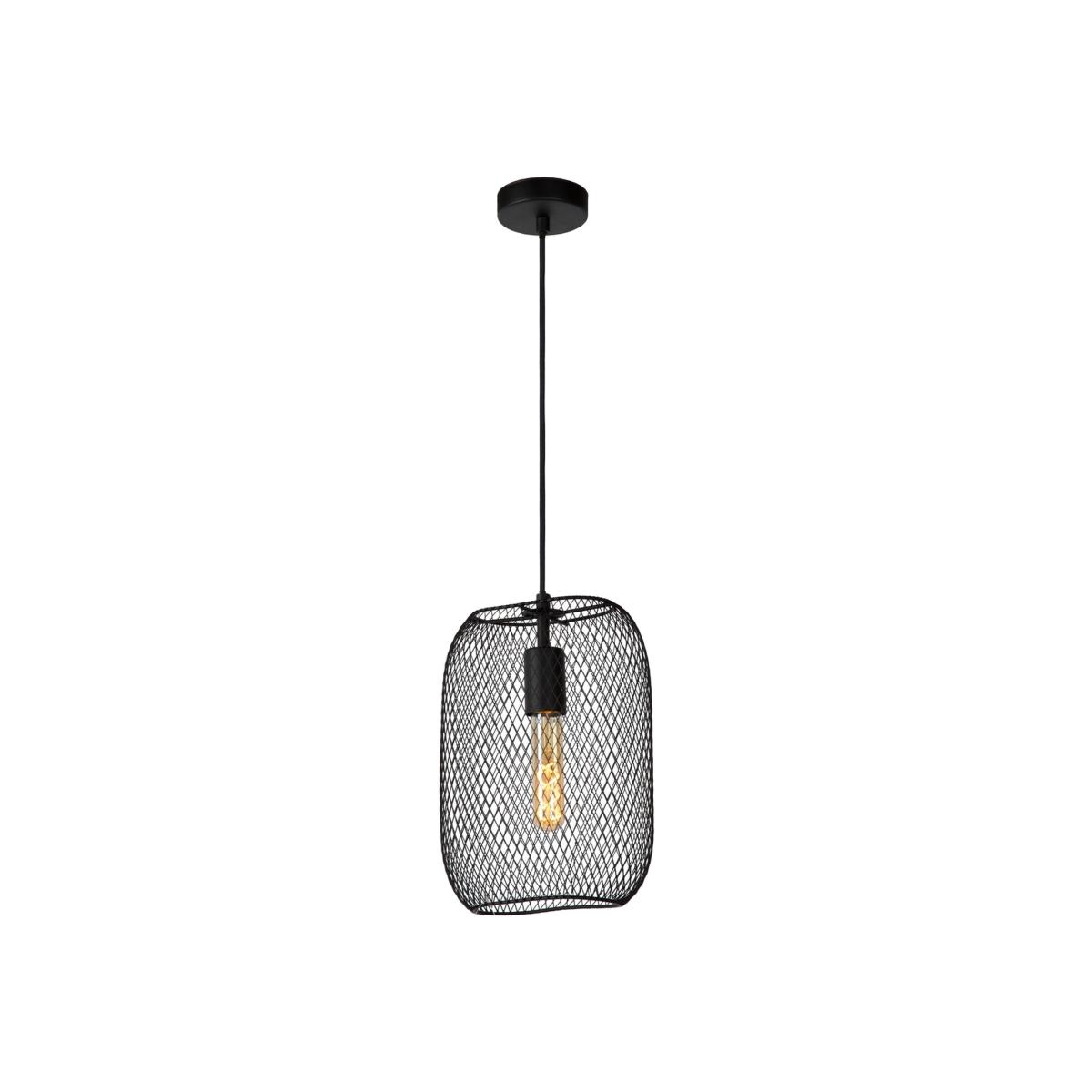 Mesh Vintage Pendant Light Black - Black / 23.5cm