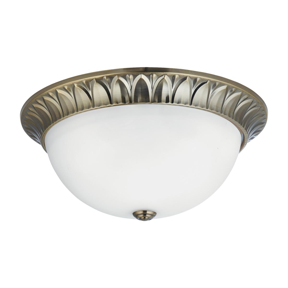 Marin Antique Brass 3LT Flush - Antique
