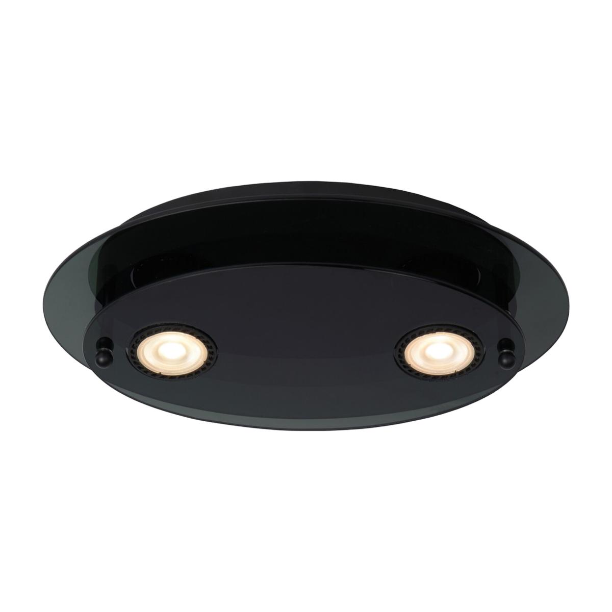 Okno Modern Flush Ceiling Light Black - Black / 30cm / 2