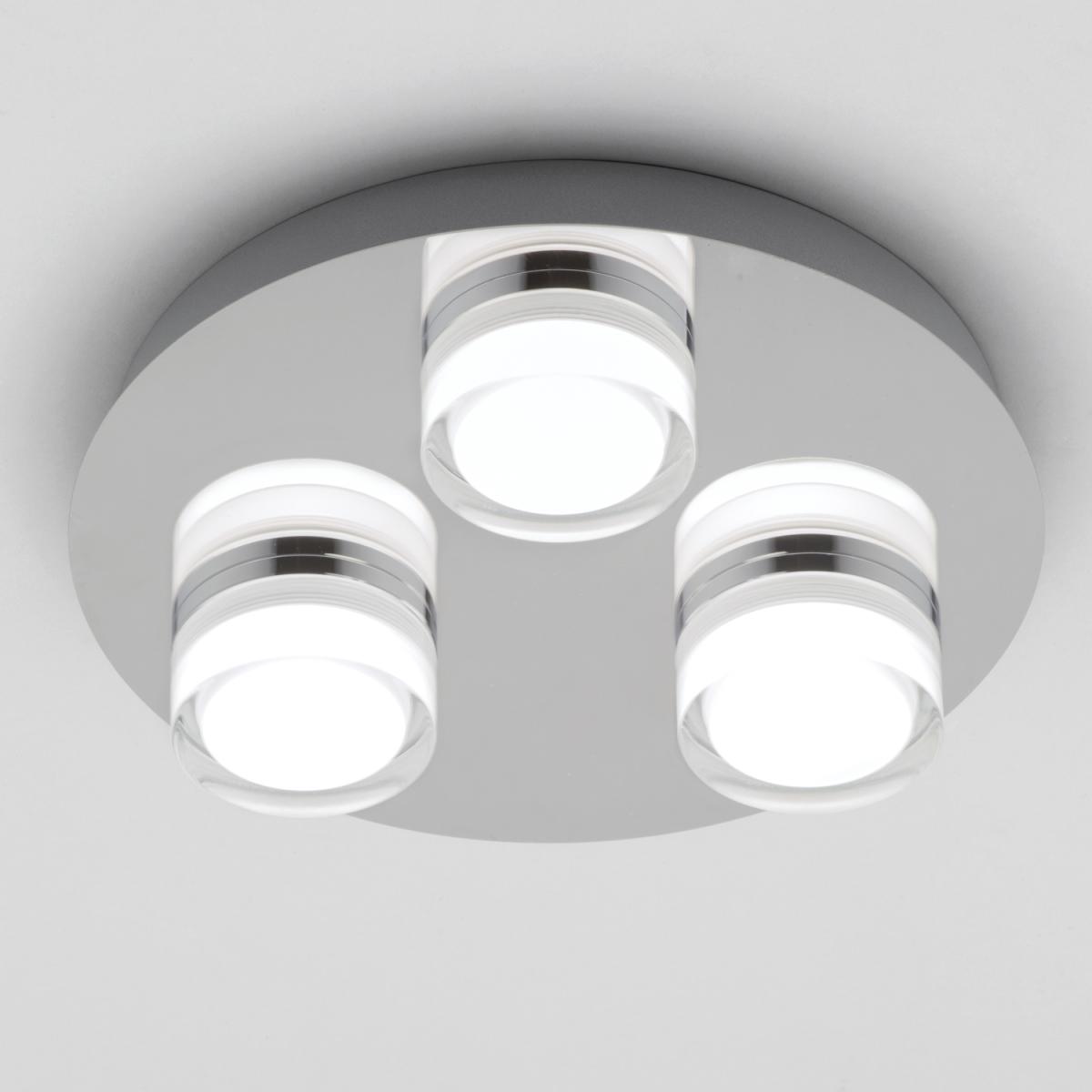 Bolton 3 Light Bathroom Spotlight Plate - Chrome – image 5