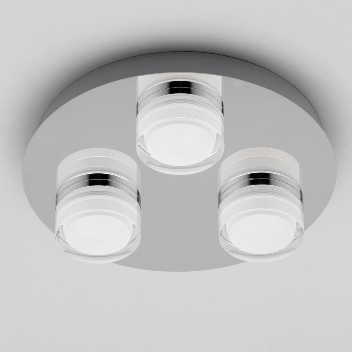 Bolton 3 Light Bathroom Spotlight Plate - Chrome – image 6