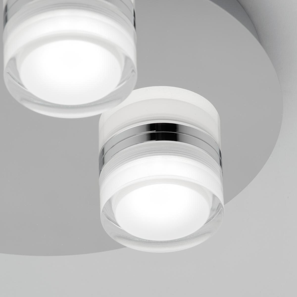 Bolton 3 Light Bathroom Spotlight Plate - Chrome – image 7