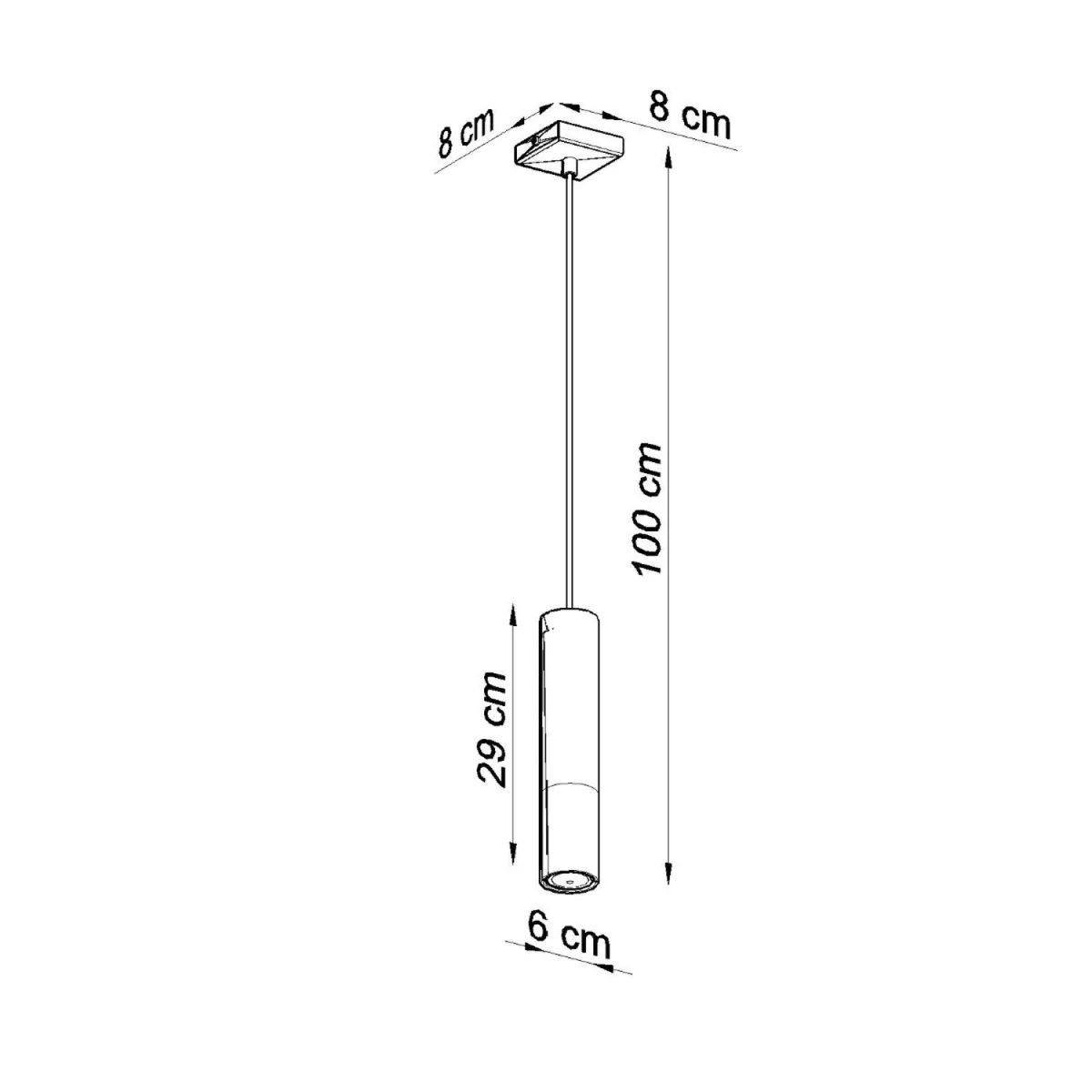 Pendant lamp LOOPEZ 1 black/copper - black/chrome – image 7