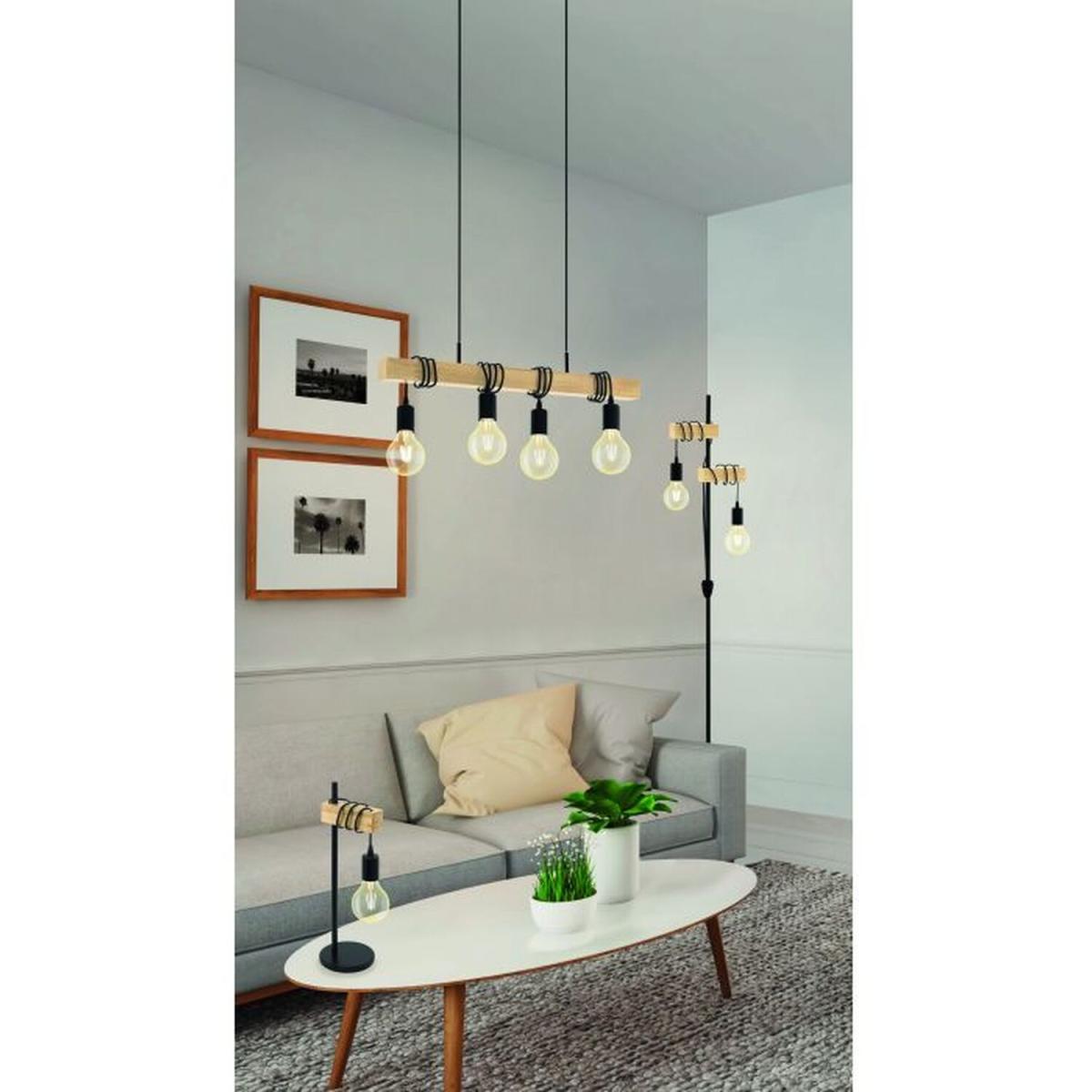 Eglo Townshend Industrial bar pendant - Black / 2830kg – image 2