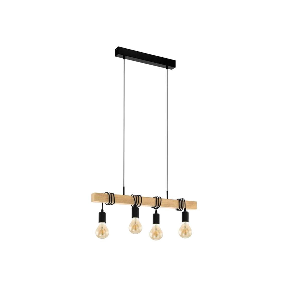 Eglo Townshend Industrial bar pendant - Black / 2830kg – image 1