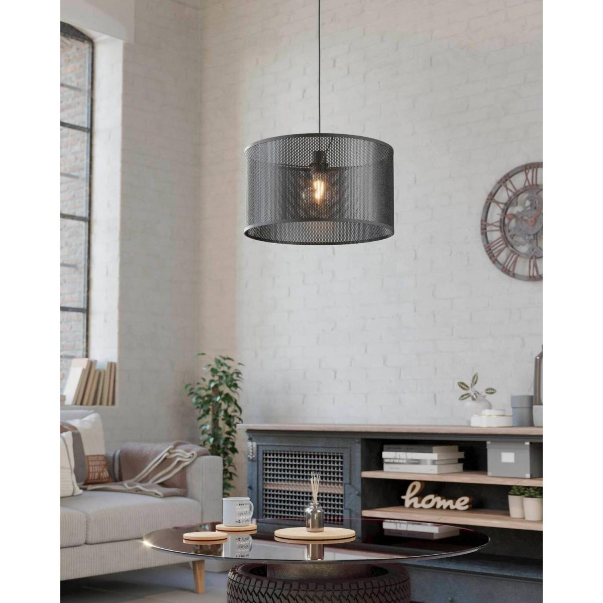 Eglo MANBY Black Steel Ceiling Light - black / 28cm – image 4
