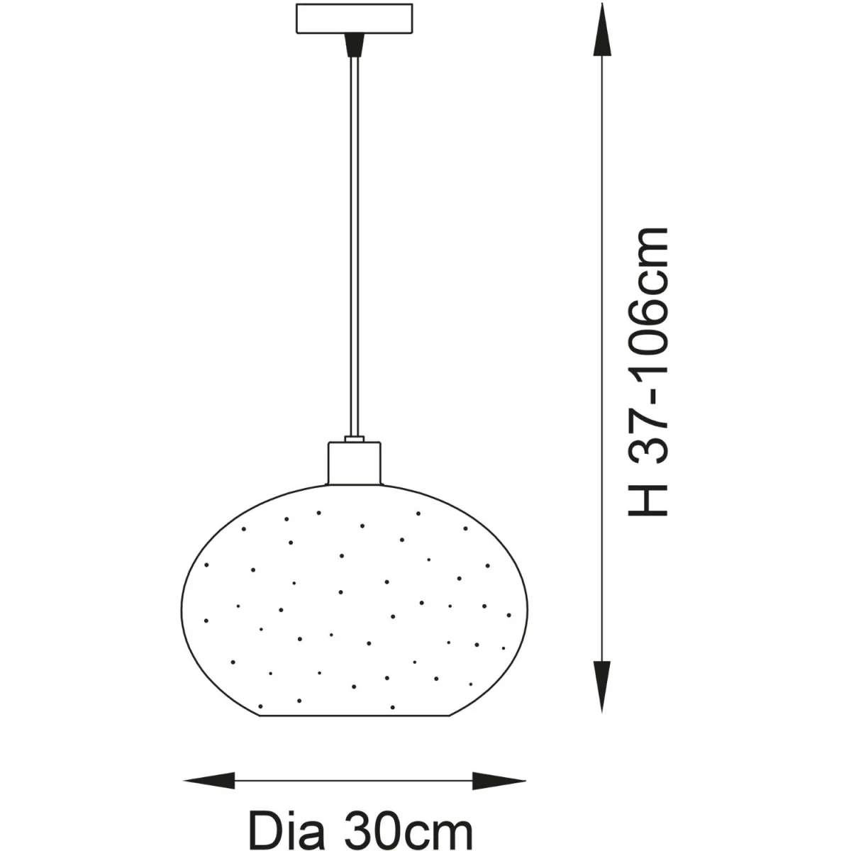 Candra Ceiling Single Pendant Light - Silver Mercury Glass With Matt Black Detail – image 7
