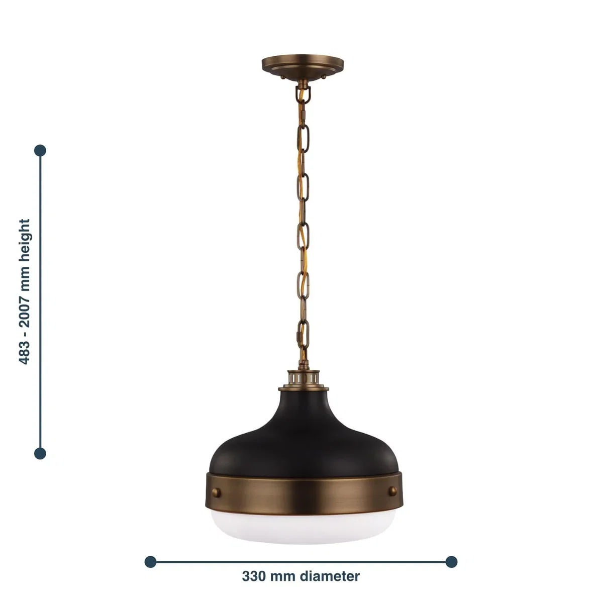 Elstead Lighting Cadence Pendant Light Brass - Brass – image 3