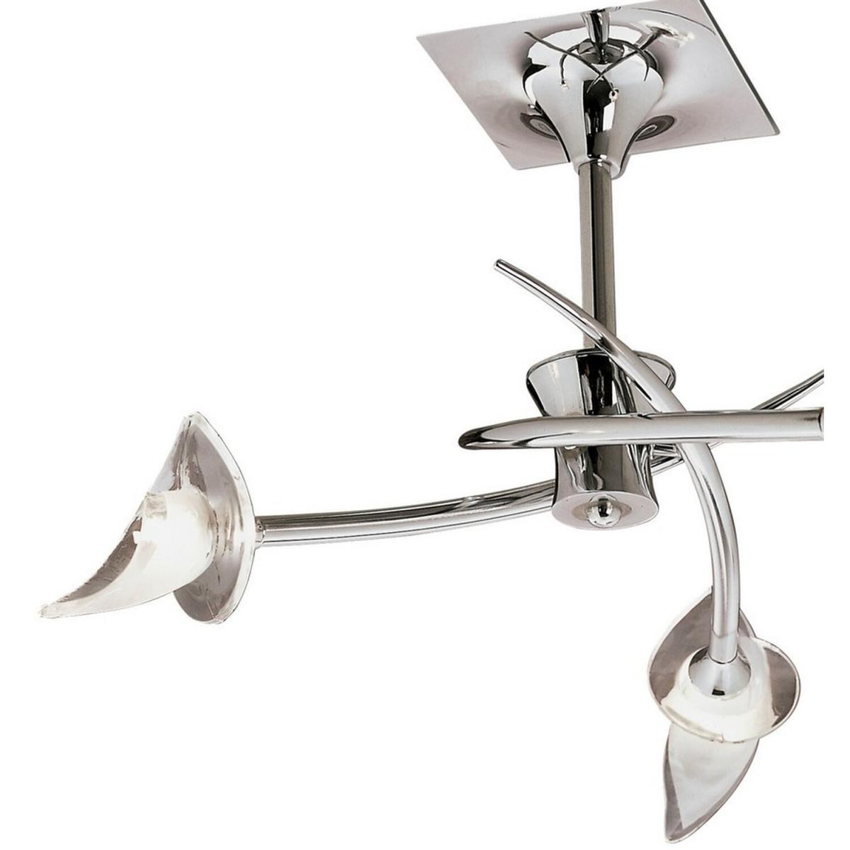 Flavia Semi Flush Ceiling Round 3 Light G9, Polished Chrome - Polished Chrome – image 3