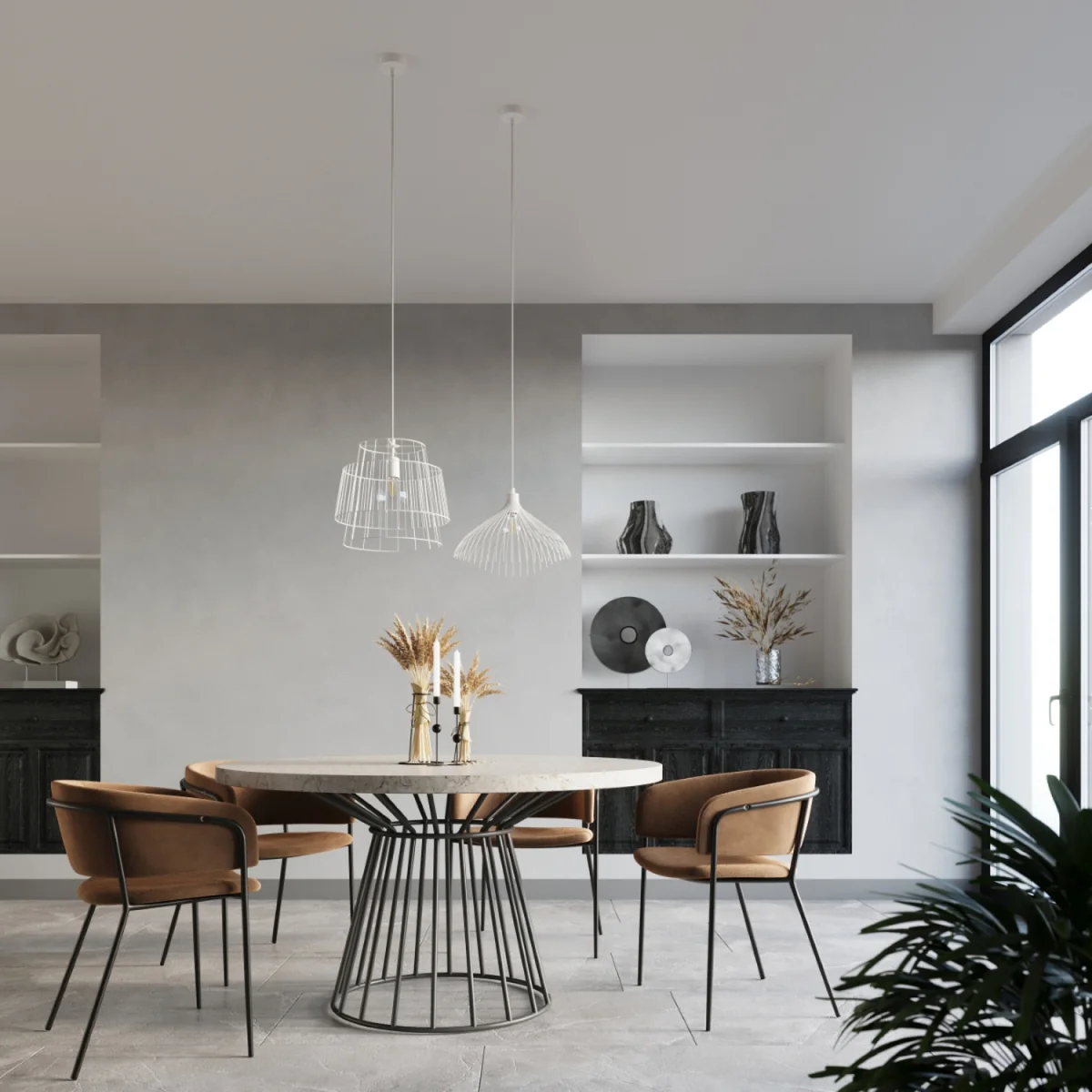 Pendant lamp GATE white - white – image 4