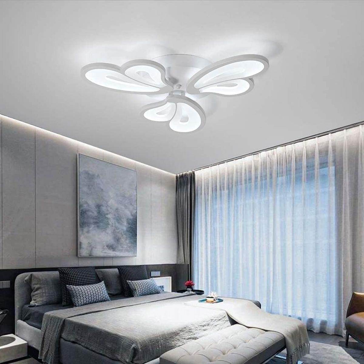 Flower Shape LED Ceiling Light - White / Cool White – image 1