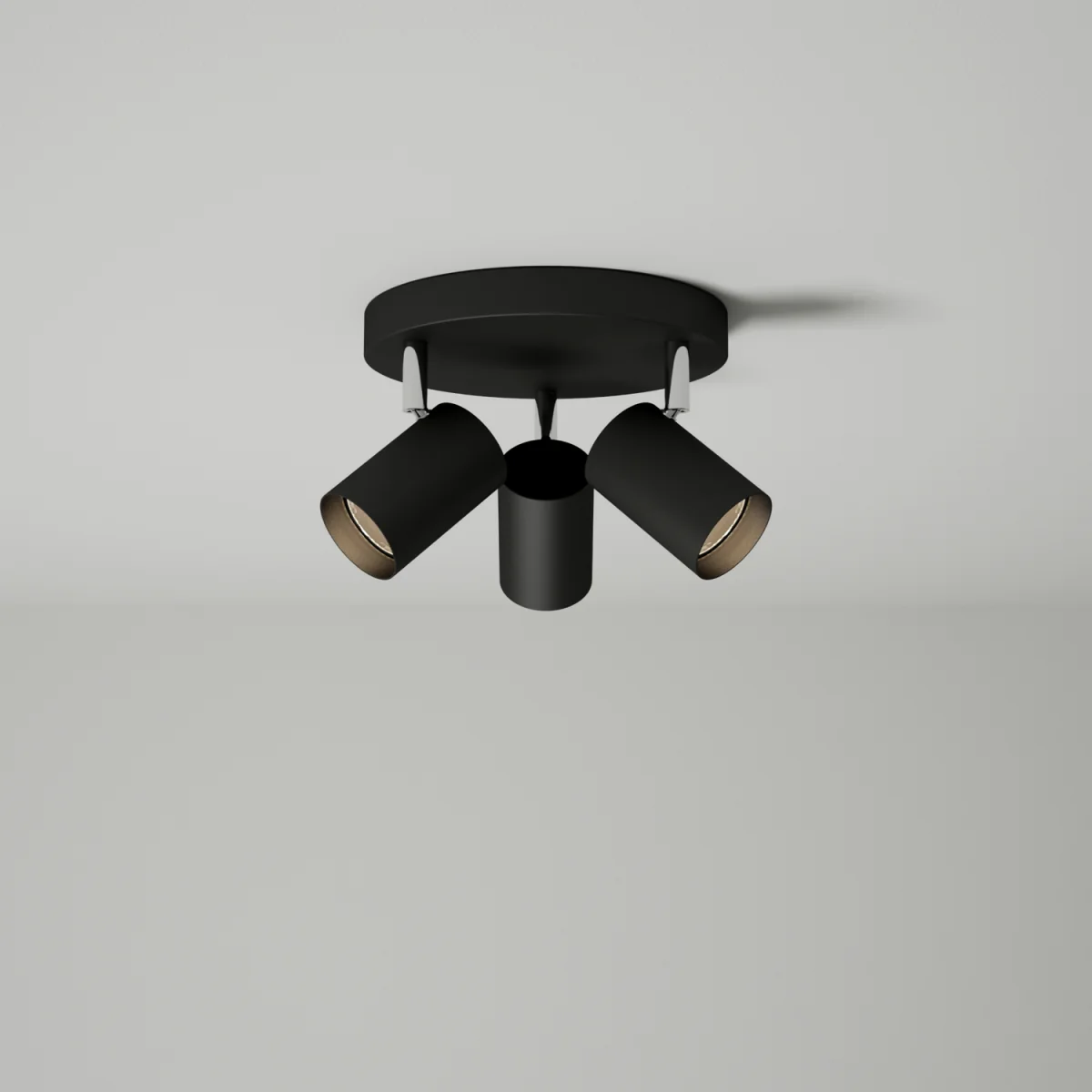 Set Of 2 Eden 3lt Bathroom Ceiling Spotlights - Matt Black Paint – image 4