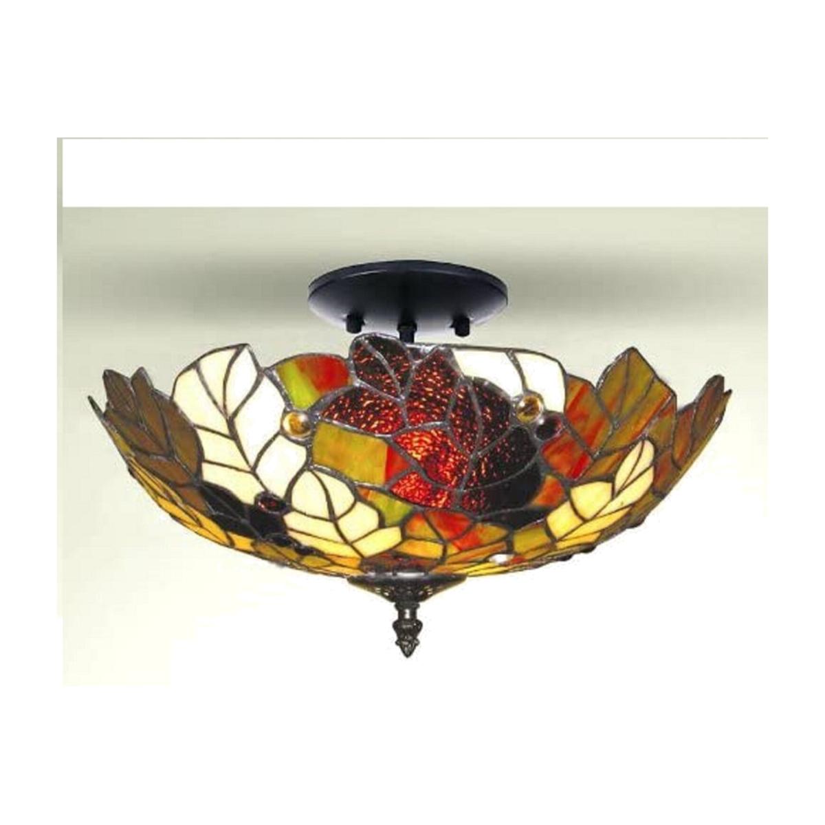 BELOFAY Tiffany Ceiling Light Stained Glass Handmade Ceiling Lights - Multicolor / 41cm