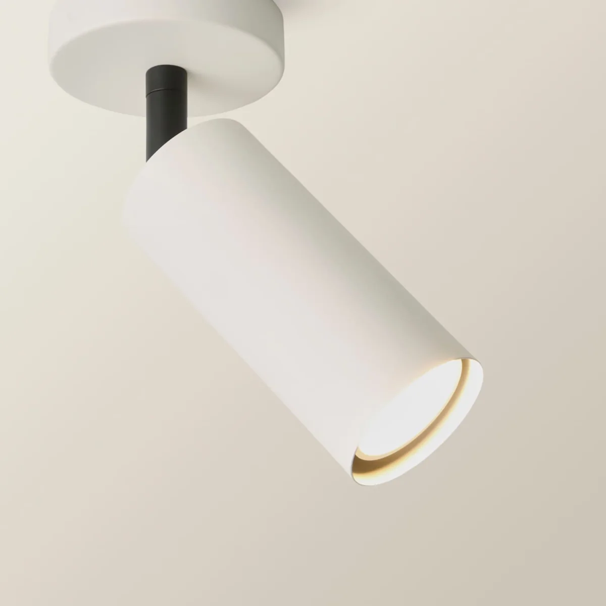 Taylor Tube Single Adjustable Ceiling Spotlight - Beige / 1 – image 6