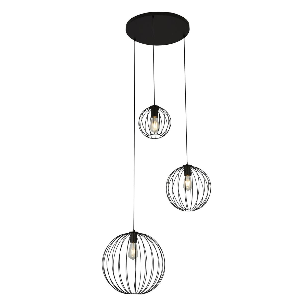 Black Wire Frame Pendant - 3 – image 2