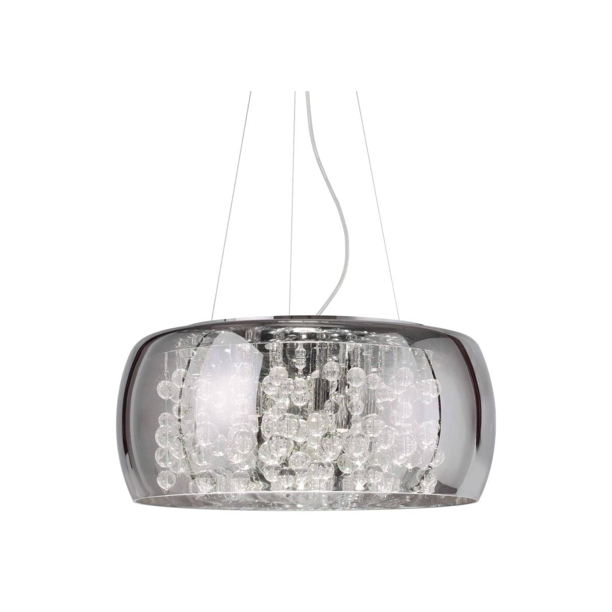 Audi 8 Light Round Ceiling Pendant - Smokey