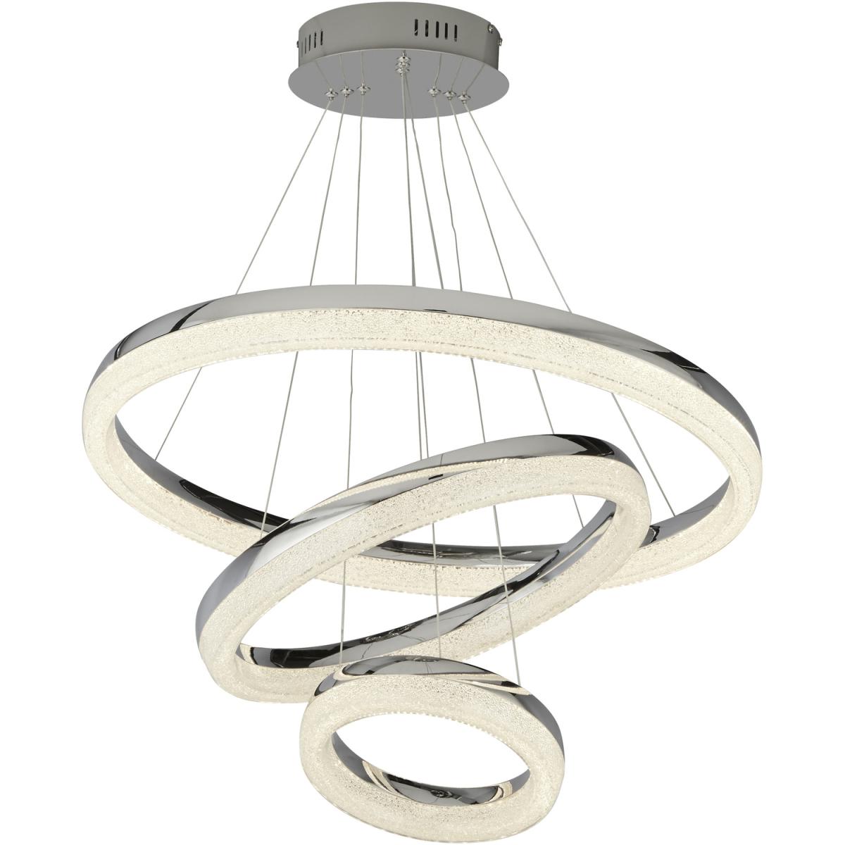 Madero Chrome 3Lt LED Pendant - Chrome – image 2