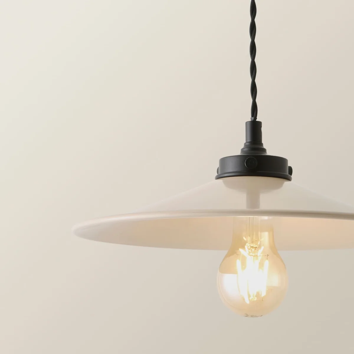 Hampstead Rolled Edge Tapered Pendant Ceiling Light - Neutral / 10W – image 5