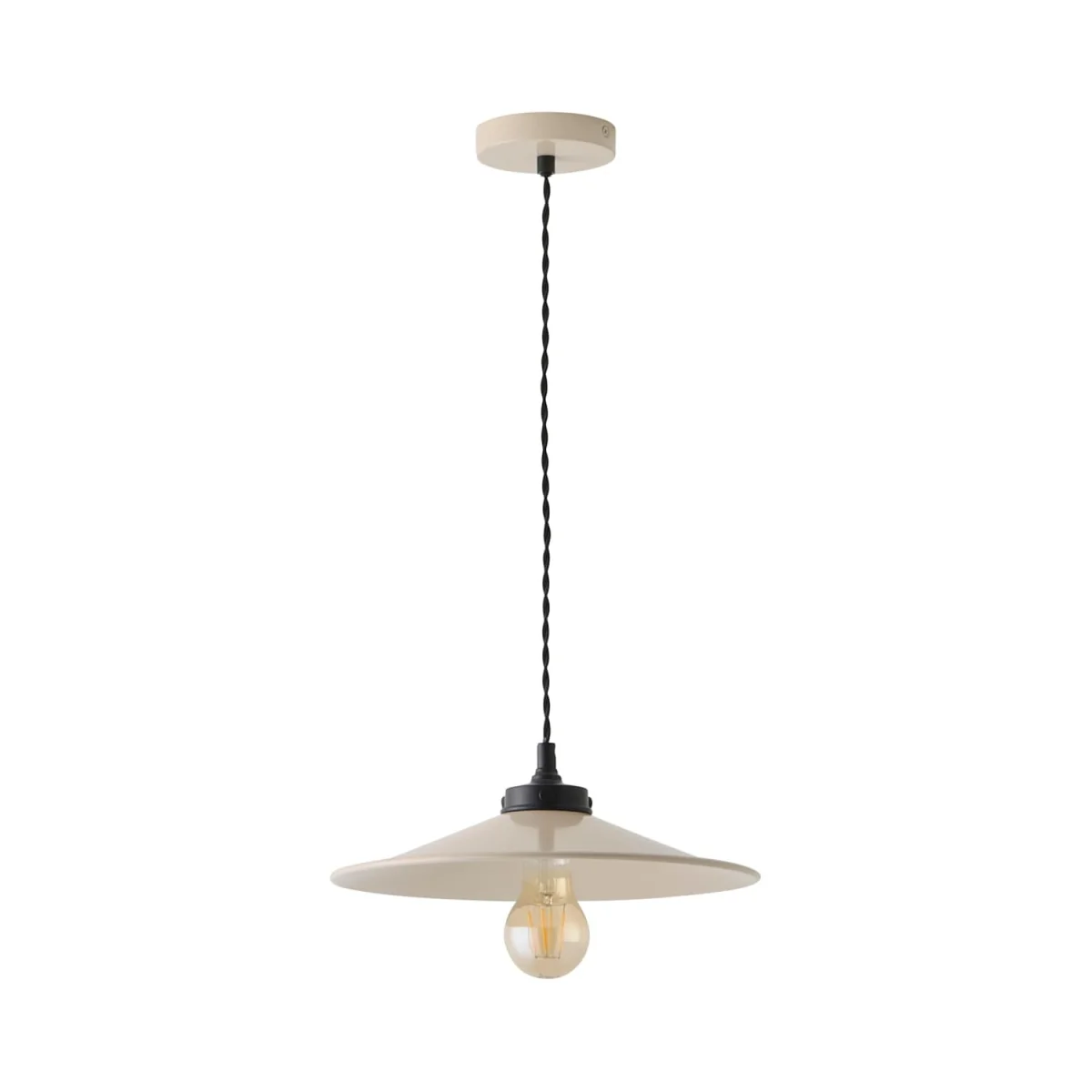 Hampstead Rolled Edge Tapered Pendant Ceiling Light - Neutral / 10W – image 7
